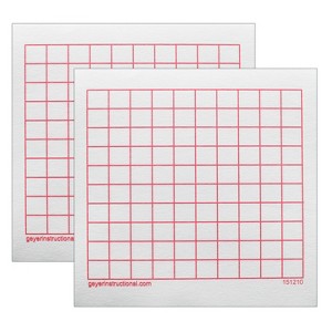 Geyer Instructional Graphing 3M Post-it® Notes,10 x 10 Grid, 4 Pads Per Pack, 2 Packs - 1 of 3