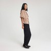 Women's Bubble Sleeve Tie-Front Blouse - A New Day™ - 3 of 4