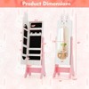 Infans Kids Vanity Set Princess Makeup Dressing Table and Chair Set w/ Jewelry Armoire - 2 of 4