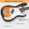 GLARRY Full Size Electric Bass Guitar with 20W AMP, 4 String Beginner Starter Kit with Accessories including Cable, Strap, Bag for Kids and Adults - 4 of 4