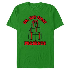 Men's Lost Gods But First Presents T-Shirt - 1 of 4
