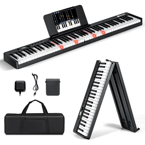 Sonart 88-Key Full Size Digital Piano Weighted Keyboard w/ Sustain Pedal  Black 