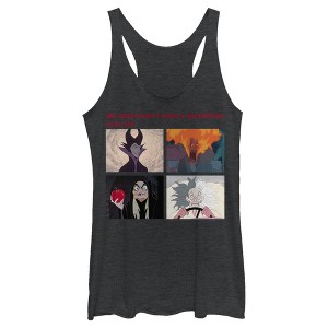 Women's Disney Villains Valentine's Day Meme EVIL Racerback Tank Top - 1 of 4