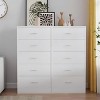 SUGIFT 5 Drawer Dresser White Wood Chest of Drawers for Bedroom, Modern Storage Cabinet 27.6 x 15.8 x 49.4 Inches - 2 of 4