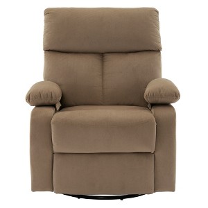 Hzlagm Everglade 29 in. W Velvet Swivel Rocking Recliner - 1 of 4