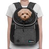 PetAmi Dog Front Carrier Backpack, Adjustable Pet Cat Puppy Chest Carrying Bag, Ventilated Hiking Camping Travel - 2 of 4