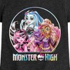 Girls' - Mattel - Draculaura Frankie Clawdeen Holographic Logo Fitted Short Sleeve Graphic T-Shirt - 2 of 4