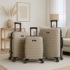 World Traveler Dejuno Motley 3-Piece Lightweight Hardside Expandable Spinner Luggage Set - 2 of 4