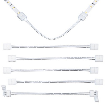 Armacost Lighting 2 Pin Snap LED Strip Light Tape to Tape Connectors 6pk Light Accessory