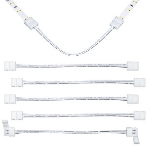 Armacost Lighting 2 Pin Snap LED Strip Light Tape to Tape Connectors 6pk Light Accessory - 1 of 4