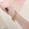 14K Gold-Plated Chain Bracelet featuring Cubic Zirconia, blending timeless gold elegance with sparkling stones for a refined and stylish accessory. - 2 of 3