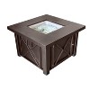 Outdoor Fire Pit - Hammered Bronze - AZ Patio Heaters: 40,000 BTU, CSA Approved, Includes Cover - 2 of 3