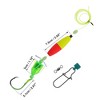 Unique Bargains Catfish Fishing Rigs Catfish Float Rigs 50LB Fishing Line Red Yellow 1 Set - 2 of 4