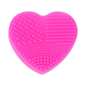 Unique Bargains Heart Shape Makeup Brush Cleaner 1 Pc - 1 of 4