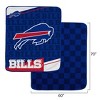 NFL Buffalo Bills Diagonal Ghost Checker Double Sided Ultra Cozy Blanket - 3 of 3