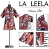 LA LEELA Hawaiian Shirts Womens Floral Summer Beach Party Shirt V Neck Blouse Short Sleeve Tropical Vacation Tops Casual Dress Shirts - 3 of 4
