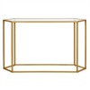 Streamlined Brass Metal Console Table - Henn&Hart - 2 of 4