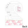 Big Dot of Happiness 2nd Birthday Girl - Too Much Fun - Shaped Fill-in Invitations - Second Birthday Party Invitation Cards with Envelopes - Set of 12 - image 3 of 4