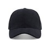Alilang Corduroy Fashion Baseball Cap with Adjustable Strap for a Trendy Casual Look - 4 of 4