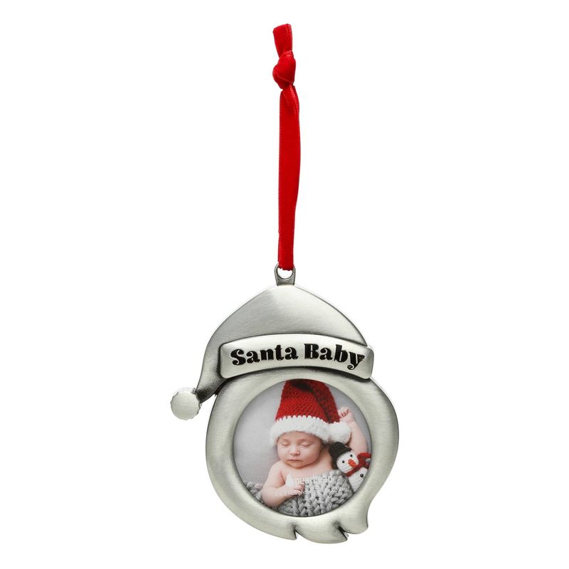 Pearhead Holiday Santa Baby Frame Ornament, 1 of 4