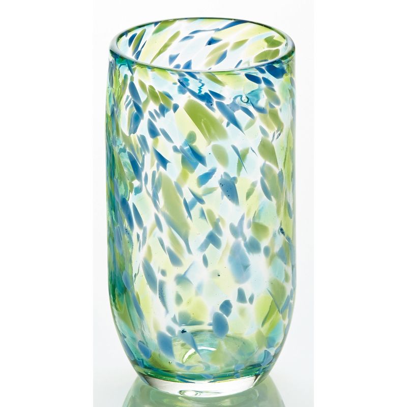 tagltd Confetti Tumbler Multi Glass Colored Drinkware With Confetti Design, 1 of 4