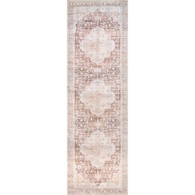 nuLOOM Rosa SpinClean Machine Washable Stain-Resistant Area Rug