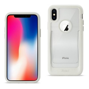 Reiko iPhone X/iPhone XS Belt Clip Polymer Case in Clear White - 1 of 4