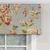 RLF Home Fleurette Tailored 100% Cotton with Fully Lined 3" Rod Pocket Valnance for Windows 50" x 14" Mist - 3 of 4