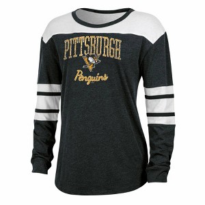 NHL Pittsburgh Penguins Women's Long Sleeve Fashion T-Shirt - 1 of 3