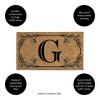 28" x 16" Monogram Coir Mat, Letter  "G" - 3 of 4