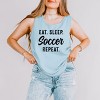 Simply Sage Market Eat Sleep Soccer Repeat Garment Dyed Tank - 2 of 3
