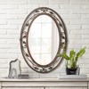 Franklin Iron Works Eden Oval Vanity Wall Mirror Vintage Rustic Beveled French Bronze Flower Vine Open Metal Frame 24" Wide for Bathroom Bedroom House - 2 of 4