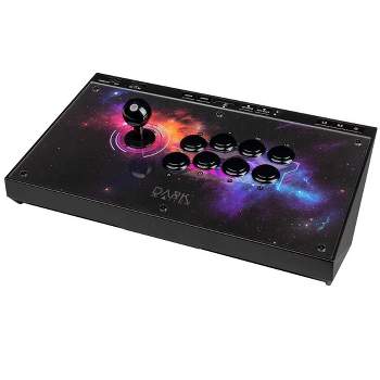 Monoprice Arcade Fighting Stick Controller, Retro Gaming, Arcade Joystick, USB Port, For Windows, Xbox One, PlayStation 4, Nintendo Switch, Android