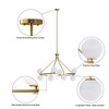 Maxax 8-Light Gold Globe Chandelier,  Modern Glam Ceiling Lighting for Living Room Dining Room Bedroom - 4 of 4
