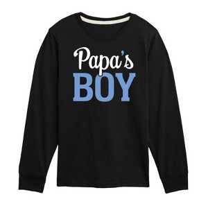 Boys' - Instant Message - Papas Boy Long Sleeve Graphic T-Shirt - 1 of 4
