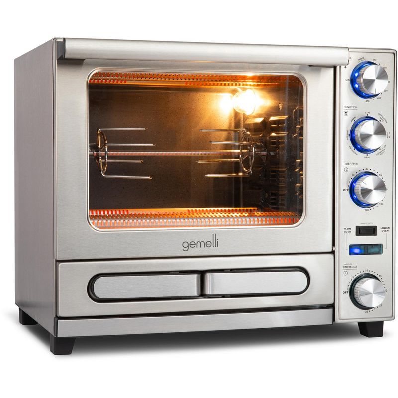 Gemelli Home Oven, Professional Grade Convection Oven with Built-In Rotisserie, 1 of 10