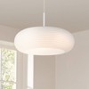 Possini Euro Design Sandringham 20" Modern Pendant Ceiling Light Fixture Dining Room Over Table Kitchen Island Hanging LED Sanded White Finish Metal - image 2 of 4