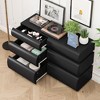 Okak Minimalist 6/8-Drawer Dresser,Modern Storage Organizer Dresser with Curved Design,Chest of Drawers for Bedroom,Living Room,Entryway - 2 of 4