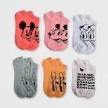 Women's Mickey & Minnie Mouse 6pk Low Cut Socks - White/Red/Blue 4-10