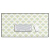 Iveta Abolina Fan Florals Aqua Yellow Desk Mat - 2 of 4