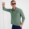 Lands' End Men's UPF 50 Cooling Quarter Zip Mock Neck Rash Guard Shirt - 4 of 4
