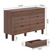 WOWLIVE 6 Drawer Dresser with Deep Drawers, Mid-Century Style Chest of Drawers for Bedroom - 3 of 4