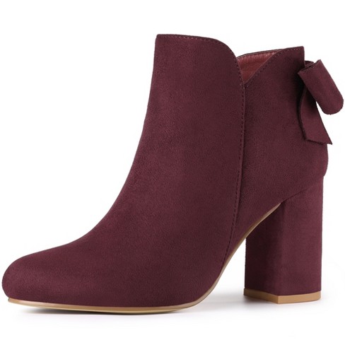 Burgundy hotsell booties target