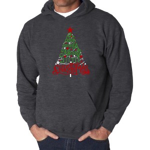 LA Pop Art Have Yourself a Merry Little Christmas - Men's Word Art Hooded Sweatshirt - 1 of 4