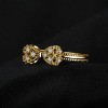 14k Yellow Gold Plated 925 Sterling Silver Rings for Women, Cubic Zirconia Promise Rings - 4 of 4