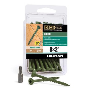 Hillman Deck Plus No. 8 X 2 in. L Green Star Flat Head Exterior Deck Screws 50 pk - 1 of 1