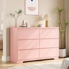 coucheta 6 Drawer Dresser for Bedroom, Modern Wood Chest of Drawers with Handles, Double Wide Storage Dresser for Clothes Organization - 2 of 4