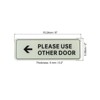 Unique Bargains Acrylic Self-Adhesive Business Please Use Other Door Left Arrow Sign - 2 of 4