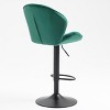 CAVINAS Swivel Bar Stools Adjustable Height,Counter Stools Set of 2 with Backrest,Fabric Barstools with Footrest,Island Chairs for Home&Bar - 3 of 4
