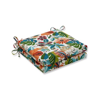 Lensing Jungle 2pc Indoor/Outdoor Squared Corners Seat Cushion - Pillow Perfect